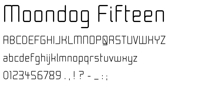 Moondog Fifteen font